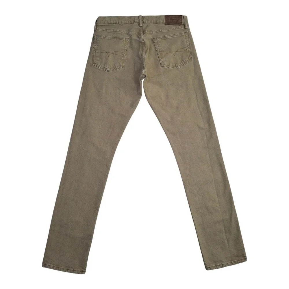 Polo Ralph Lauren Sullivan Slim Jeans Mens 32x32 Tan Khaki Stretch Pants